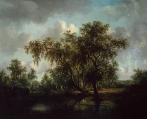 Landscape with a Pond Oil painting by Patrick Nasmyth