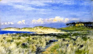 The 14th Fairway, North Berwick from the Bent painting by Patrick William Adam