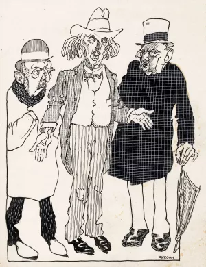Protest tegen de Duurtewet, 1920 by Patricq Kroon Oil Painting