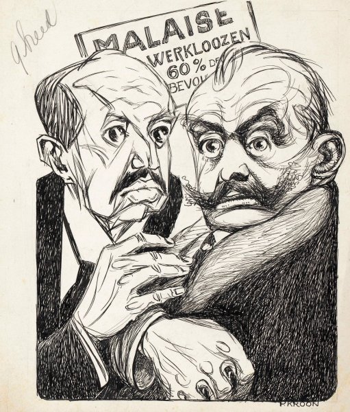 Main Product Photo of Werkloosheid  Painting by Patricq Kroon