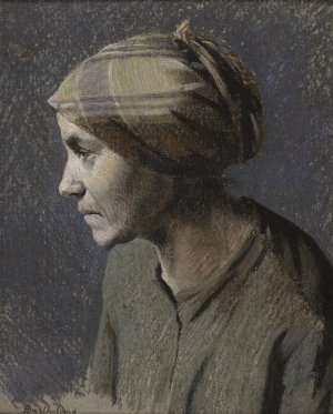 Paysanne by Paul-Albert Bartholome Oil Painting