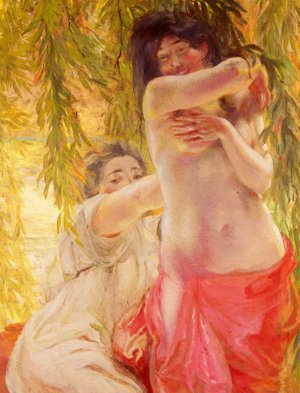 Sous Les Saules by Paul Albert Besnard Oil Painting