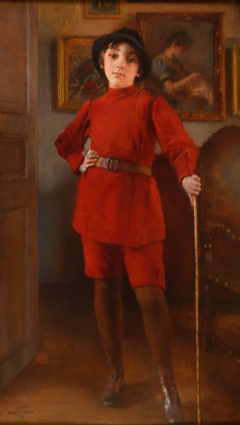 Alfred Leroy enfant  by Paul Alexandre Alfred Leroy - Hand-Painted Oil Painting Reproduction