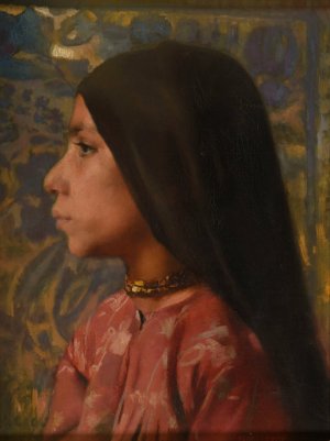 Petite fille fellah by Paul Alexandre Alfred Leroy Oil Painting
