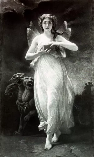 Psyche in the Underworld by Paul Alfred De Curzon Oil Painting