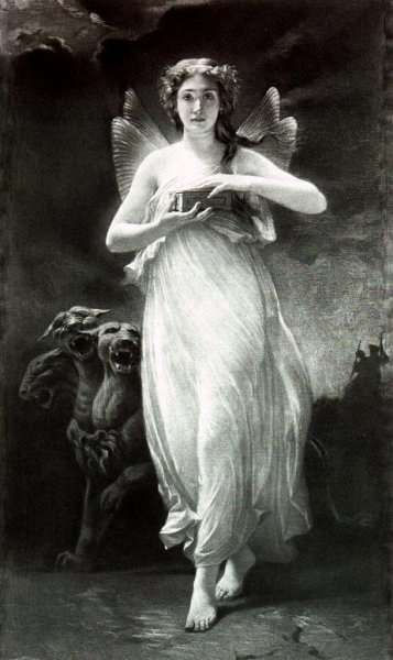 Psyche in the Underworld by Paul Alfred De Curzon - Hand-Painted Oil Painting Reproduction