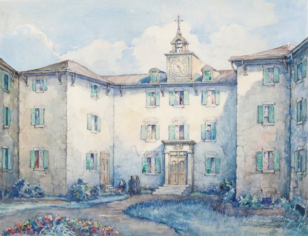 Main Product Photo of Seminaire Des Sulpiciens Painting by Paul Archibald Octave Caron