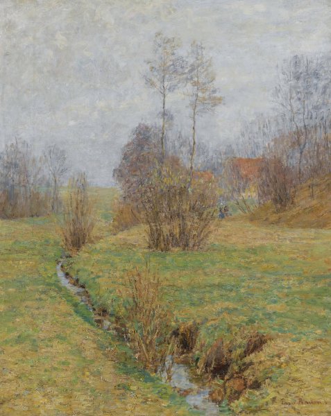 A Path In The Dunes, Morning Sun by Paul Baum - Hand-Painted Oil Painting Reproduction