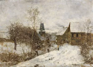 Oberweimar im Winter by Paul Baum Oil Painting