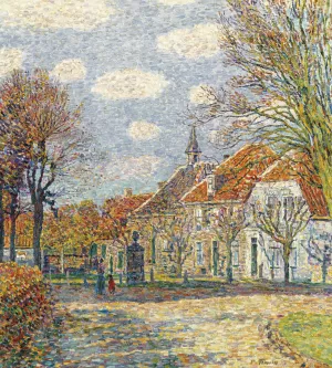 Rathaus In St. Anna by Paul Baum Oil Painting