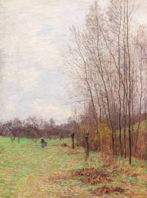 Waldrand im Vorfruhling by Paul Baum Oil Painting