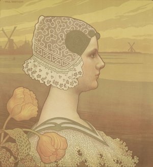 Portrait of Wilhelmina, Queen of the Netherlands by Paul Berthon Oil Painting