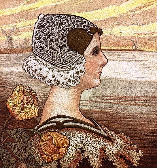 Main Product Photo of Queen Wilhelmine Painting by Paul Berthon