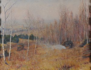 L'Hiver dans la montagne de Reims by Paul Bocquet Oil Painting