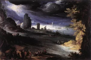 Coastal Landscape painting by Paul Bril