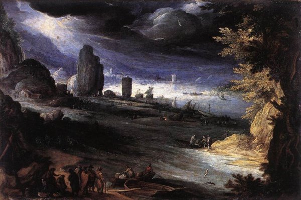 Main Product Photo of Coastal Landscape Painting by Paul Bril