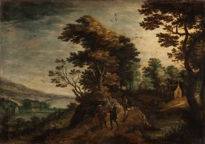 Landscape by Paul Bril Oil Painting