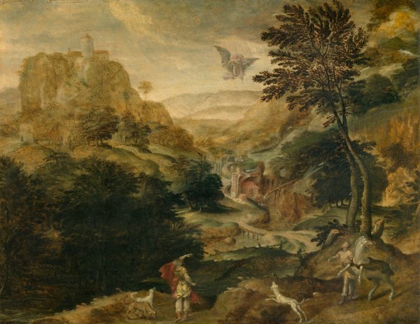 The Rape of Ganymede by Paul Bril - Hand-Painted Oil Painting Reproduction