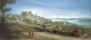 View of Bracciano by Paul Bril Oil Painting