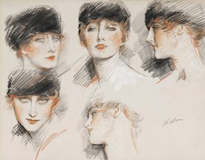 Gladys Deacon, Duchess Of Marlborough by Paul Cesar Helleu Oil Painting