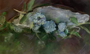 Hydrangeas by Paul Cesar Helleu - Oil Painting Reproduction
