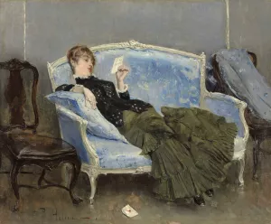 La Lettre by Paul Cesar Helleu Oil Painting