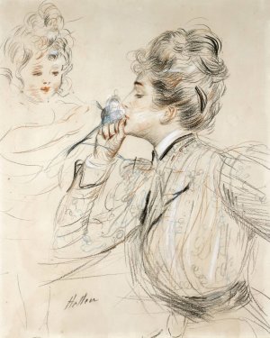 Le Parfum by Paul Cesar Helleu Oil Painting
