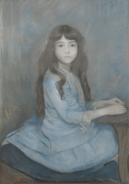 Mademoiselle Granier by Paul Cesar Helleu - Hand-Painted Oil Painting Reproduction