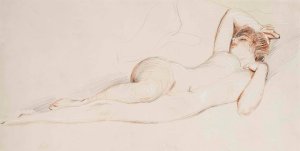 Nu endormie by Paul Cesar Helleu Oil Painting