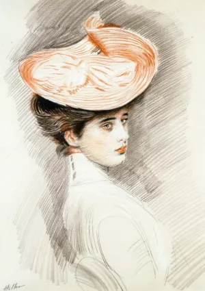 Portrait of a Woman, Madame Helleu by Paul Cesar Helleu - Oil Painting Reproduction
