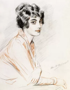 Portrait of Madame Marcel Cassaguet by Paul Cesar Helleu - Oil Painting Reproduction