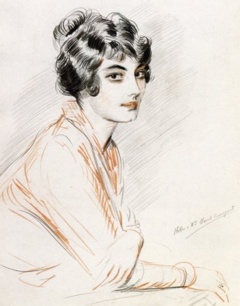 Main Product Photo of Portrait of Madame Marcel Cassaguet Painting by Paul Cesar Helleu