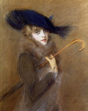 Portrait of Peggy Letellier by Paul Cesar Helleu Oil Painting