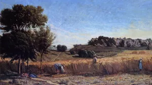 Field of Wheat by Paul-Camille Guigou Oil Painting
