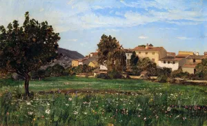 Lourmarin Oil painting by Paul-Camille Guigou