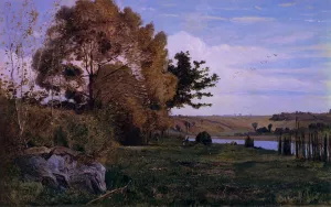 Near Cernay Oil painting by Paul-Camille Guigou