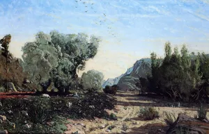 Olive Trees by Paul-Camille Guigou Oil Painting