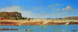 The Banks of the Durance by Paul-Camille Guigou Oil Painting