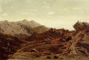 The Hills of Saint-Loup by Paul-Camille Guigou Oil Painting