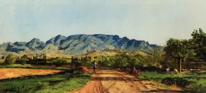 View of Crest by Paul-Camille Guigou - Oil Painting Reproduction