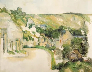 A Turn on the Road at Roche-Ruyon by Paul Cezanne - Oil Painting Reproduction