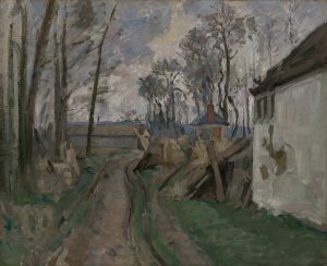 A Village Road near Auvers by Paul Cezanne Oil Painting