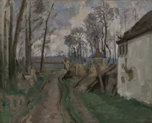 A Village Road near Auvers by Paul Cezanne Oil Painting