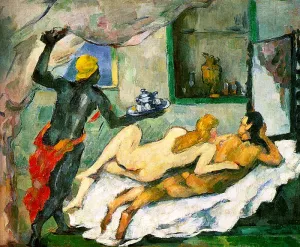 Afternoon in Naples by Paul Cezanne - Oil Painting Reproduction