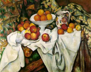 Apples and Oranges Oil painting by Paul Cezanne