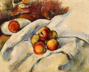Apples on a Sheet by Paul Cezanne - Oil Painting Reproduction
