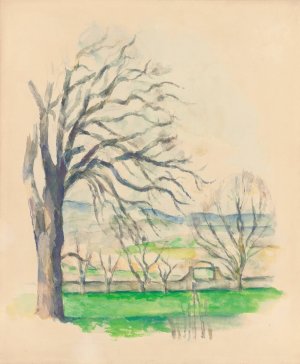 Arbre Depouille Au Jas De Bouffan by Paul Cezanne Oil Painting