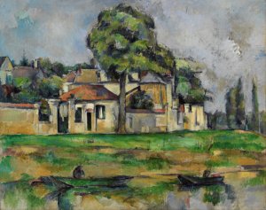 Banks of the Marne by Paul Cezanne Oil Painting
