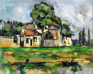 Banks of the Marne by Paul Cezanne Oil Painting