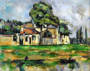 Banks of the Marne by Paul Cezanne Oil Painting